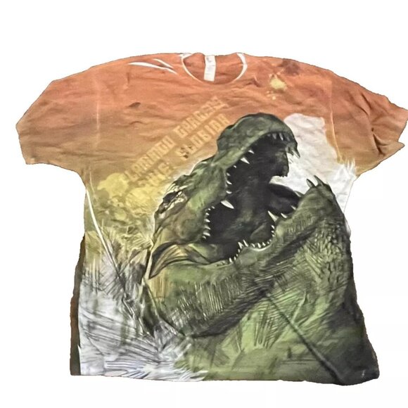 Dinosaur Brown/Green Graphic Tee - Size 2XL - Picture 1 of 2